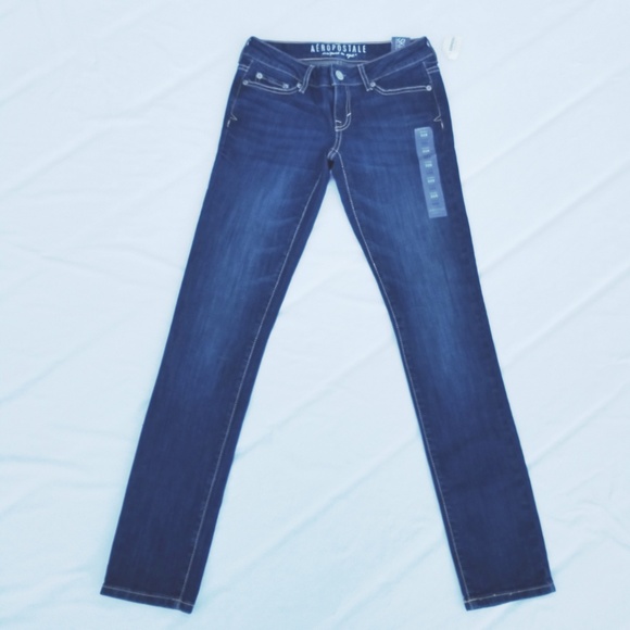 NWT Aeropostale Low Rise Skinny Jean 00 Regular - Picture 3 of 6